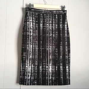 BANANA REPUBLIC Flat Front Printed Pencil Skirt 4